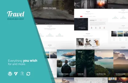 Travel One Page Modern Tour Agency WP Theme 1.4.4 GPL Theme