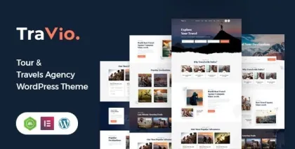 Travio Tour Travels Agency Template 1.7 GPL Theme