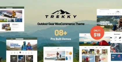 Trekky Outdoor Gear WooCommerce Theme 1.1.1 GPL Theme