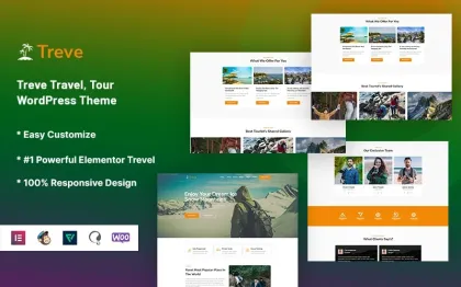 Treve Travel, Tour WordPress Theme 1.0.0 GPL Theme
