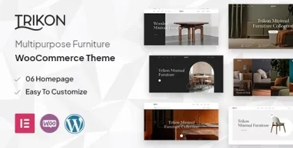 Trikon Multipurpose Furniture WooCommerce Theme 1.0.2 GPL Theme