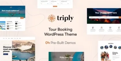 Triply Tour Booking WordPress Theme 2.3.9 GPL Theme