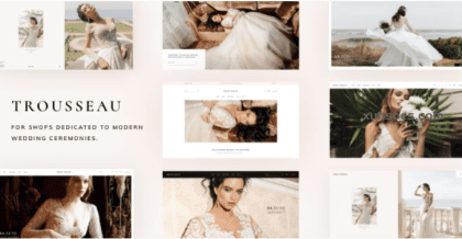 Trousseau Bridal Shop WordPress Theme 1.2 GPL Theme