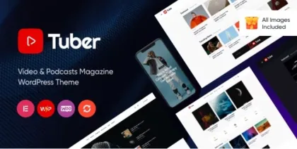 Tuber Video Blog Podcast WordPress Theme 1.0.0 GPL Theme