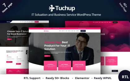 Tuchup It Solution Service and Business WordPress Theme 2.0.0 GPL Theme