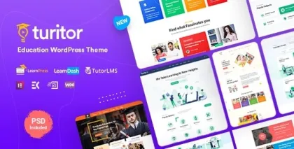 Turitor LMS Education WordPress Theme 1.4.9 GPL Theme