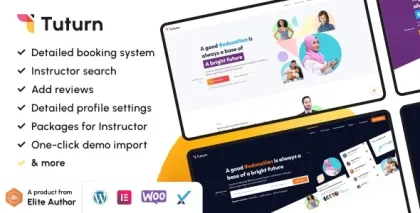 Tuturn Online Tutors MarketPlace WordPress Theme 2.9 GPL Theme