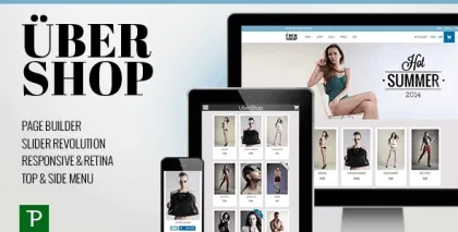 UberShop Responsive Flat WooCommerce Theme 1.1.17 GPL Theme