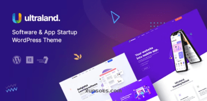 Ultraland Software App Startup WordPress Theme 3.2.1 GPL Theme