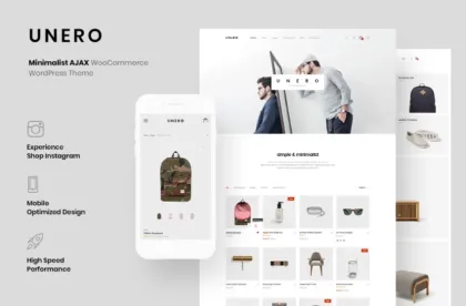 Unero Minimalist WooCommerce WordPress Theme 2.0.6 GPL Theme