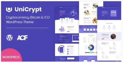 UniCrypt Cryptocurrency ICO WordPress Theme 1.0.0 GPL Theme