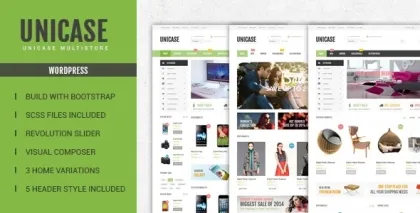 Unicase Electronics Store WooCommerce Theme 1.6.6 GPL Theme