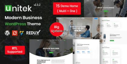 Unitek Business WordPress Theme 1.6 GPL Theme
