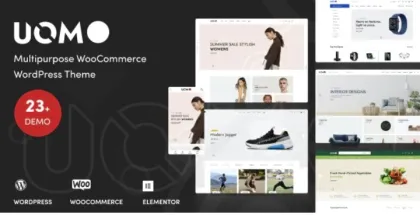 Uomo Multipurpose WooCommerce WordPress Theme 2.0.16 GPL Theme