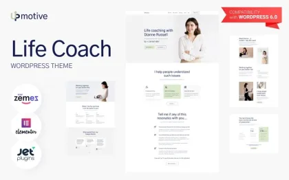 UpMotive Life Coach WordPress Theme 1.0.1 GPL Theme