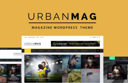 Urban Mag News Magazine WordPress Theme 1.3.2 GPL Theme