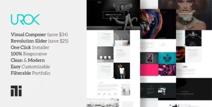 Urok Fashion Photography Theme 2.1.2 GPL Theme