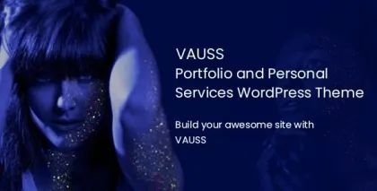 VAUSS Portfolio and Personal Services WordPress Theme 1.1 GPL Theme