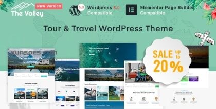 Valley Tour Travel Agency WordPress Theme 2.7.11 GPL Theme