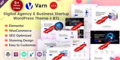 Varn IT Marketing SEO Agency Portfolio WordPress Theme 2.4 GPL Theme