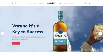 Varuno – drinks and cocktails WordPress theme 1.1.1 GPL Theme