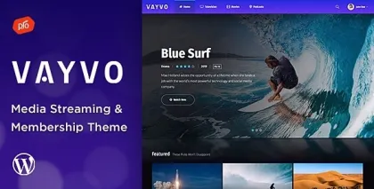 Vayvo Media Streaming Membership Theme 5.3 GPL Theme