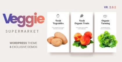 Veggie | Vegetable and Fruit Shop WordPress Theme 2.0.8 GPL Theme