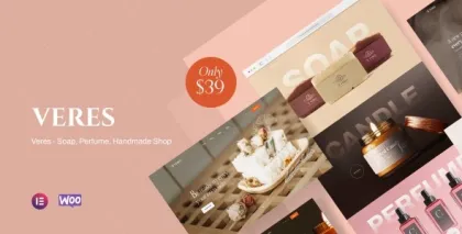 Veres – Handmade Soap Candles Shop 1.0.1 GPL Theme