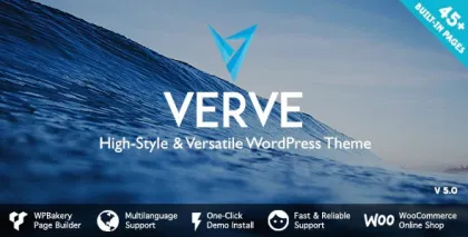 Verve High-Style WordPress Theme 6.6 GPL Theme