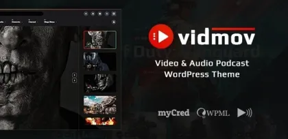 VidMov Video WordPress Theme 1.9.4 GPL Theme