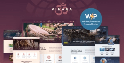 Vihara | Ashram Oriental Buddhist Temple WordPress Theme + RTL 1.2.4 GPL Theme