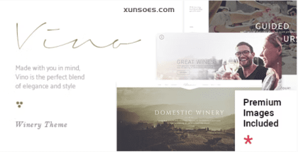 Vino A Refined Winery, Wine Bar and Vineyard Theme 1.9 GPL Theme