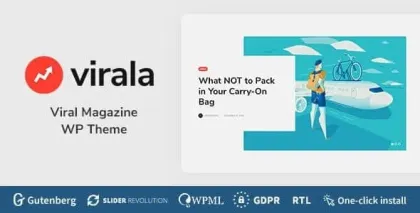Virala Viral Magazine WordPress Theme 1.0.6 GPL Theme