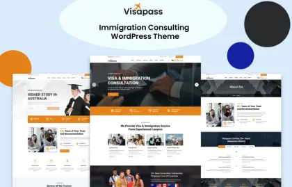 Visapass – Immigration Consulting WordPress Theme 1.0.2 GPL Theme