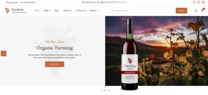 Vite Nera – Responsive Wine Shop WordPress Theme 1.0.2 GPL Theme