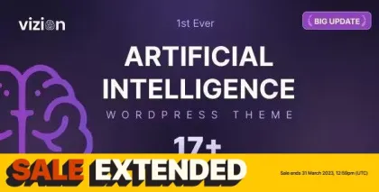 Vizion 4.0 Artificial Intelligence AI WordPress Theme 4.1.4 GPL Theme