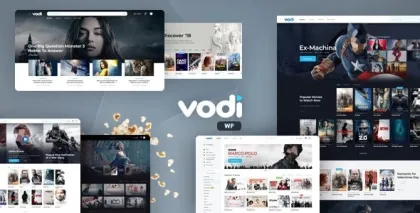 Vodi Video WordPress Theme for Movies TV Shows 1.2.8 GPL Theme