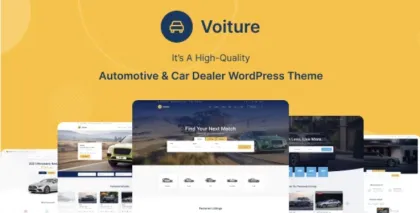Voiture – Automotive Car Dealer WordPress Theme 1.0.25 GPL Theme