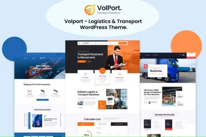 Volport Logistics Transport WordPress Theme 1.0.9 GPL Theme