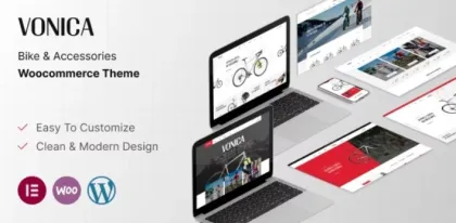 Vonica Bike Accessories WooCommerce Theme 1.0.2 GPL Theme