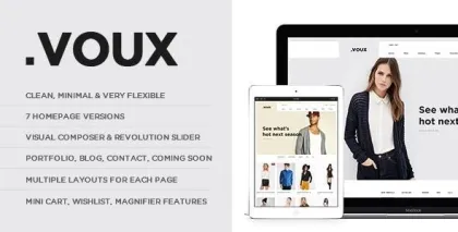 Voux Fashion Shopping Theme 2.9 GPL Theme