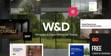 W&D Windows Doors Company WordPress Theme 1.0.0 GPL Theme