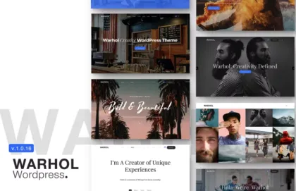 Warhol Responsive Multipurpose WordPress 1.0.21 GPL Theme