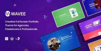Wavee Creative Portfolio WordPress Theme 1.3.3 GPL Theme