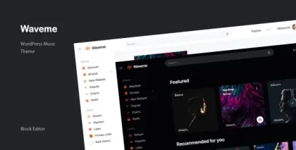 Waveme Music Platform WordPress Theme 8.0 GPL Theme