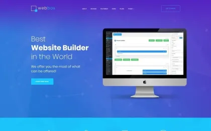 Webbox One Page Product Landing WordPress Theme 1.0.0 GPL Theme