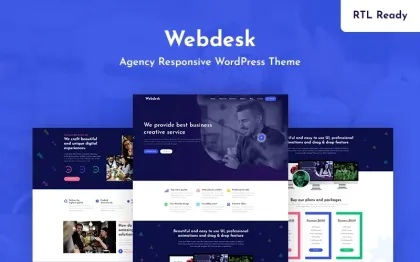 Webdesk Agency Responsive WordPress Theme 1.0.0 GPL Theme