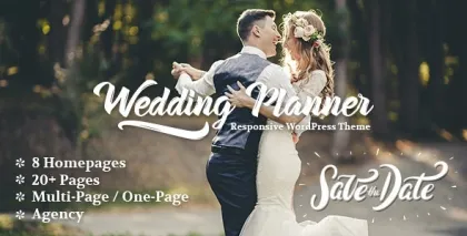 Wedding Planner Responsive WordPress Theme 6.3 GPL Theme