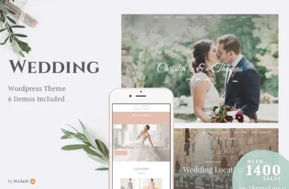 Wedding WordPress Theme / Wedding Industry 4.9 GPL Theme