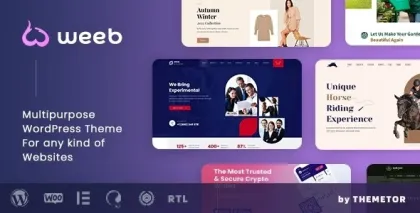 Weeb Multipurpose Elementor Website Builder 1.0.2 GPL Theme